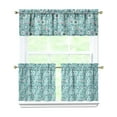 thumbnail image 1 of Farmhouse Wildflower Curtains 24" Short - 3 Panel Vintage Country Set with Bohemian Floral Print, Rod Pocket Window Treatment, 1 of 6