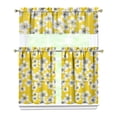 thumbnail image 1 of Farmhouse Wildflower Curtains 36 Inch Short - 3 Panel Vintage Country Set with Bohemian Floral Print, Rod Pocket Window Treatment for Spring Summer, 1 of 6