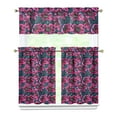 thumbnail image 1 of Farmhouse Wildflower Curtains 36 Inch Short - 3 Panel Vintage Country Set with Bohemian Floral Print, Rod Pocket Window Treatment for Spring Summer, 1 of 6
