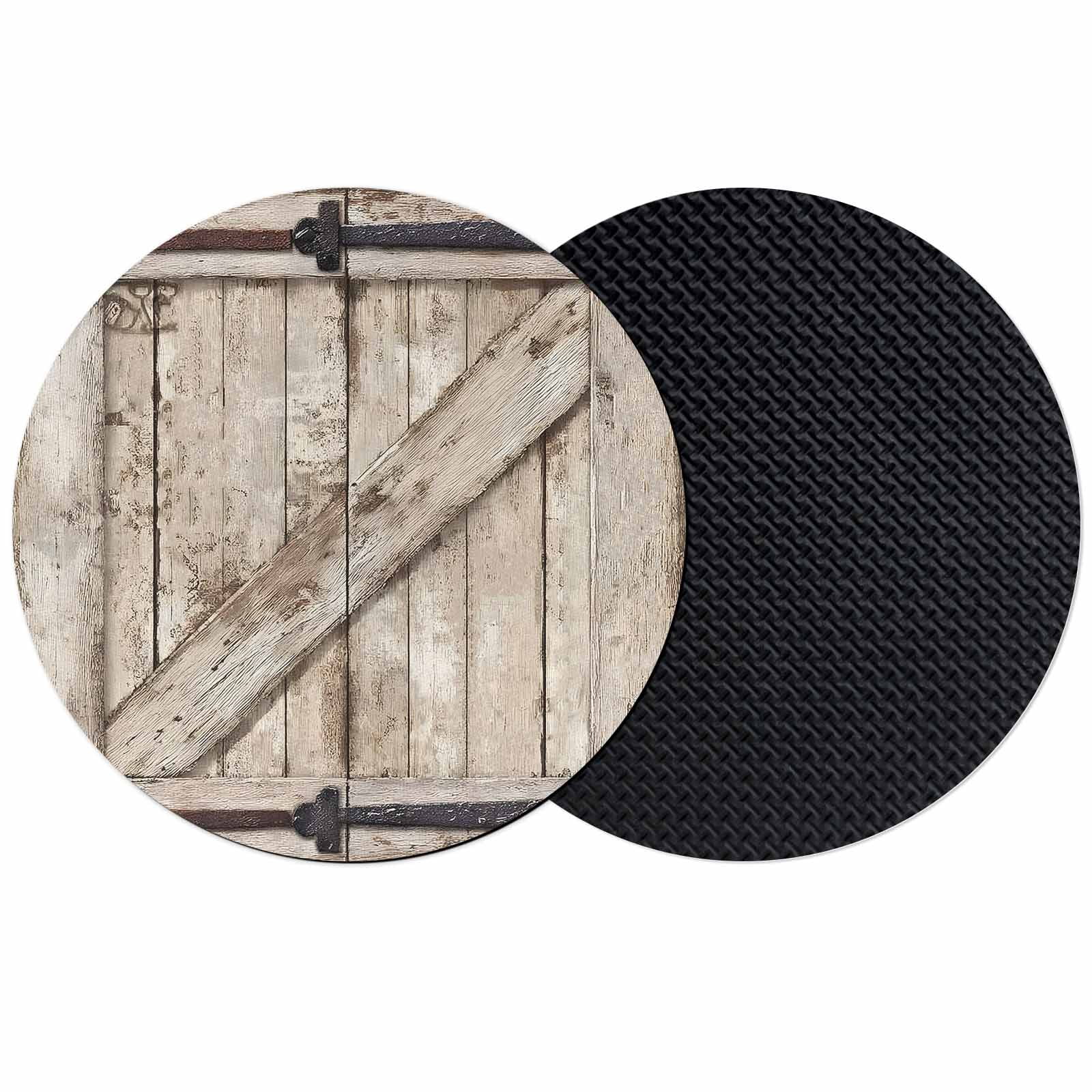 Farmhouse Wood Grain Coasters Set of 2, Absorbent Coasters for Drinks ...