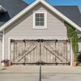 thumbnail image 1 of Farmhouse Wood Grain Garage Door Cover Banner 6 x 13 FT, Vintage Country Barn Gate Brown Garage Door Curtains Backdrop with Grommets for Indoor Outdoor Wall Party Porch Yard Decorations Background, 1 of 9