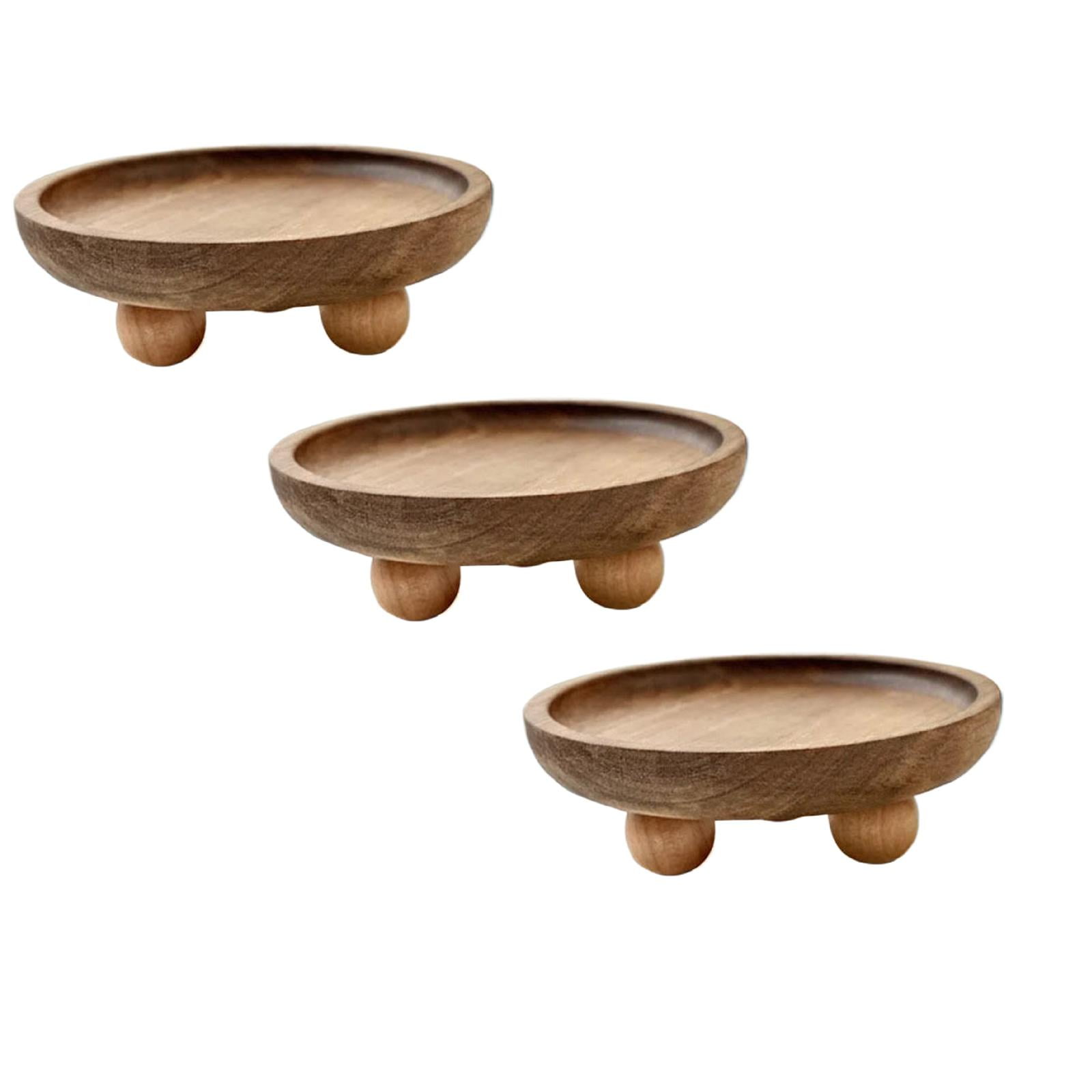 Farmhouse Wood Risers Display Stands Niriyofarmhouse Pedestal Stand For ...