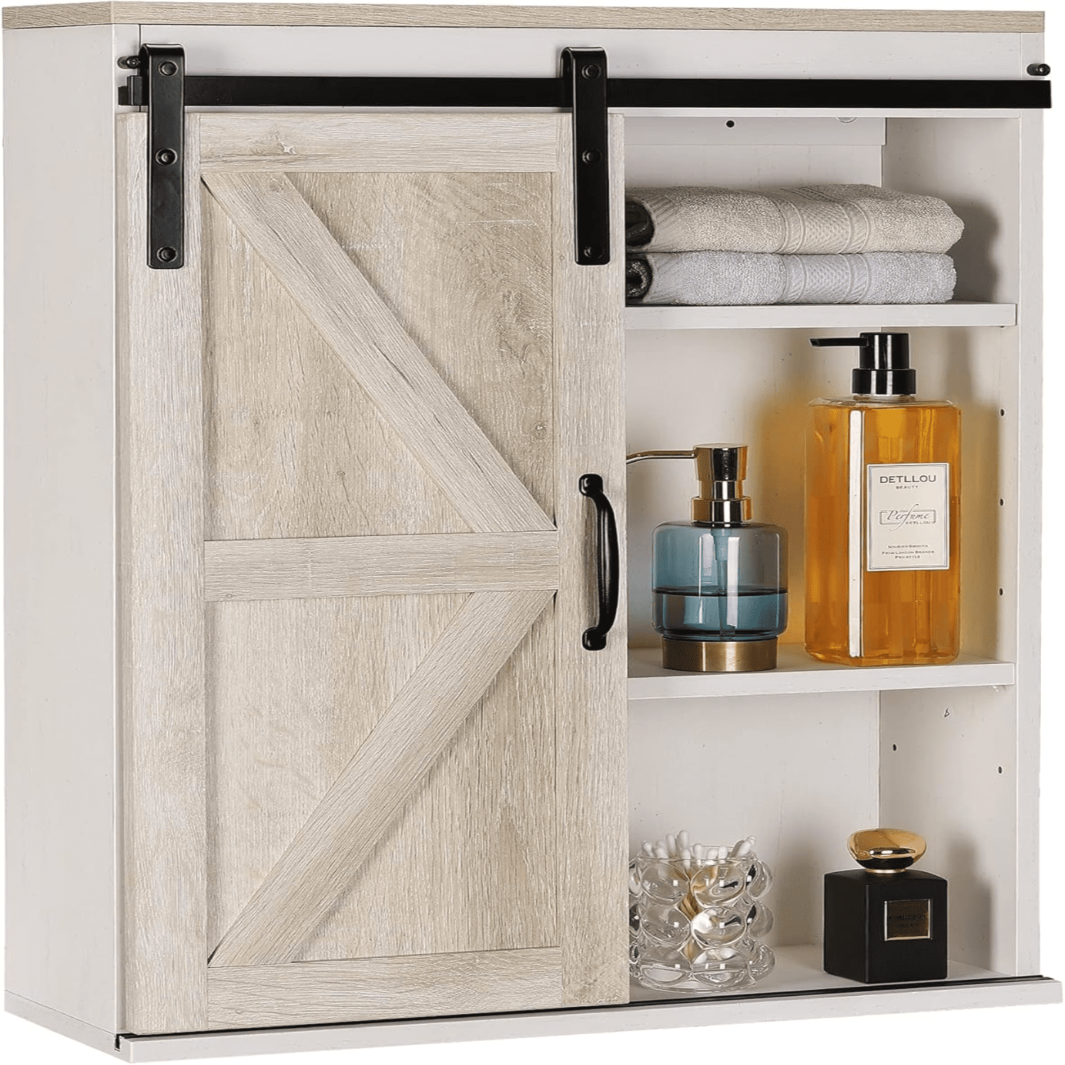 Barn Door Bathroom Cabinet