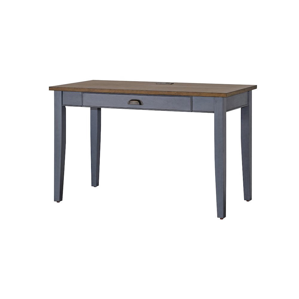 Farmhouse Wood Writing Desk Writing Table Blue Wood