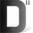 thumbnail image 1 of Farmhouse Wreath 6 Inch Metal House Number Metal Letters House Address Number House Numbers For Outside Mailbox Numbers For Outside Black Modern Metal Numbers And Letters, Household Pendant, 1 of 8