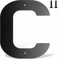 thumbnail image 1 of Farmhouse Wreath 6 Inch Metal House Number Metal Letters House Address Number House Numbers For Outside Mailbox Numbers For Outside Black Modern Metal Numbers And Letters, Household Pendant, 1 of 8