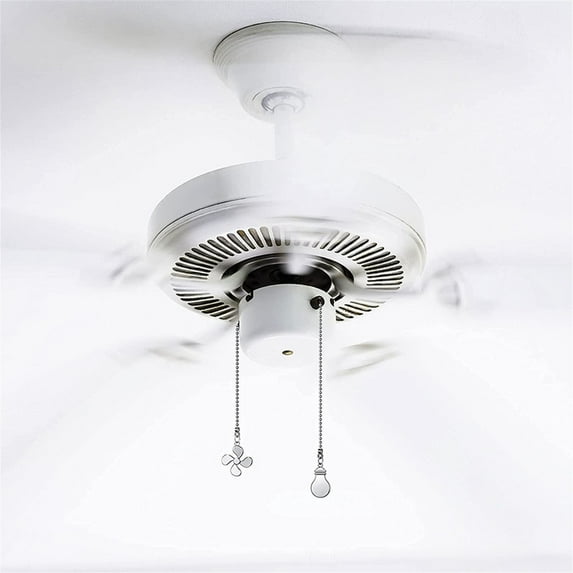 Farmhouse Wreath Ceiling Fan Pull Chain Fan Extension Chain Fan Chain Pulls Decorative 12 Inch Ceiling Fan Chain Extender Ornament,Silver Household Pendant