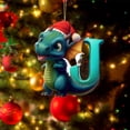 thumbnail image 1 of Farmhouse Wreath Christmas Dinosaur Ornaments 26 Letter Cartoon Pendant For Kids Acrylic Figures Hanging Gift For Christmas Tree Christmas Decoration 2023 Funny Dinosaur Decor For Baby Boy Baby, Hou, 1 of 4