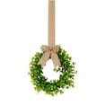 thumbnail image 1 of Farmhouse Wreath for Front Door, Artificial Greenery Kitchen Wreath with Burlap Ribbon,Lavender and Boxwood Wreath for Porch Wall Window Decor,Home Decoration for Farmhouse Use, Christmas Decor, 1 of 4