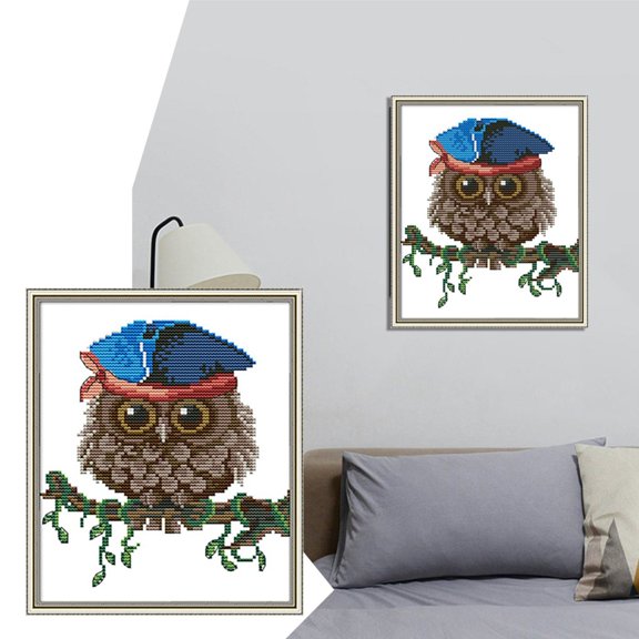 Farmhouse Wreath Kits Cartoon Owl Kit For Beginners Little Birds, Household Pendant