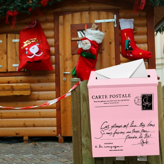 Farmhouse Wreath Vintage Mailbox Iron Mailbox Hanging Wall Suggestion Box Mailbox Home Decoration Shooting Props Wall Wall Decoration, Household Pendant