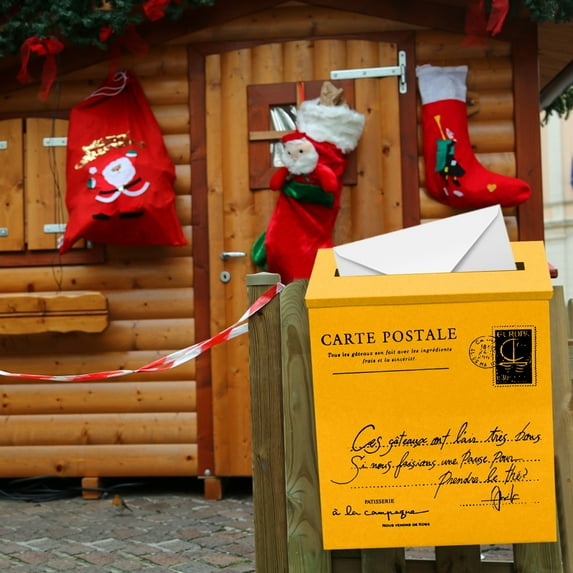 Farmhouse Wreath Vintage Mailbox Iron Mailbox Hanging Wall Suggestion Box Mailbox Home Decoration Shooting Props Wall Wall Decoration, Household Pendant