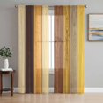 thumbnail image 1 of Farmhouse Yellow Brown Sheer Curtains 84 Inch Length 2 Panels Set, Retro Vintage Wood Voile Window Treatment Rod Pocket Curtains Sheers Drapes for Bedroom/Living Room/Kitchen 52"x84"x2, 1 of 7