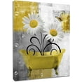 thumbnail image 1 of Farmhouse Yellow Floral Canvas Wall Art for Living Room Daisy Flower and Butterfly on Abstract Geometric Pictures Wall Decor Unframed Wall Art Prints for Bedroom Bathroom Decor,16L X 12W inches, 1 of 6