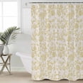 thumbnail image 1 of Farmhouse Yellow Standard Shower Curtain Set, Waterproof Shower Curtains for Bathroom, Vintage Flower Leaf Botanical Plant Washable Fabric Cloth Bath Curtain for Bathtub with Hooks 72x72 Inches, 1 of 6