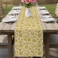 thumbnail image 1 of Farmhouse Yellow Wild Flower Table Runner 90 Inches Long,Kitchen Dining Tablerunners Country Vintage Linen Texture Linen Table Runners Dresser Scarves for Home Dinner Wedding Holiday Party Decor, 1 of 9