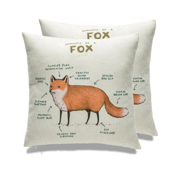 Farmhouse animals throw pillow - set of 2