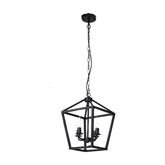 Farmhouse, countryside, black lantern hanging lamp, kitchen island, dining hall, entrance hall, 4 lights