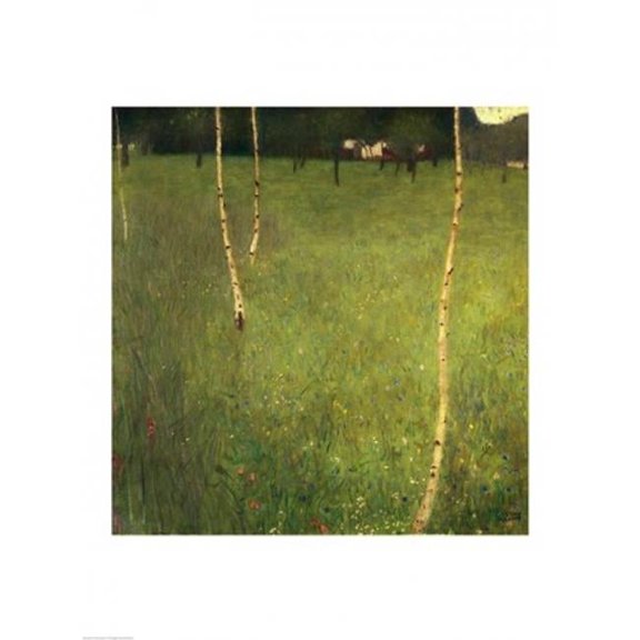 Farmhouse with Birch Trees 1900 Poster Print by Gustav Klimt - 18 x 24 in.