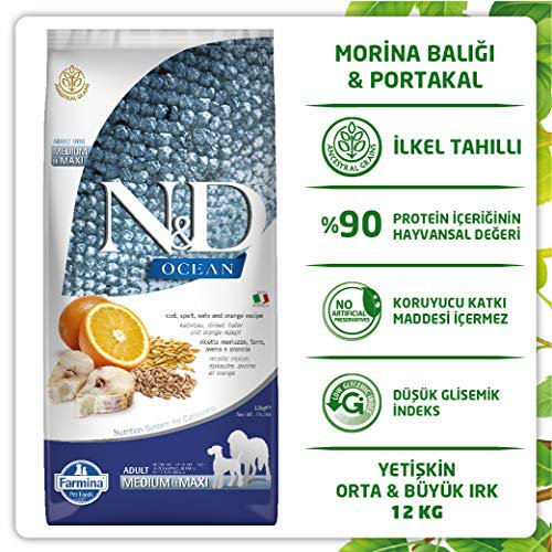Farmina Natural & Delicious Ocean Ancestral Grain Cod & Orange Adult