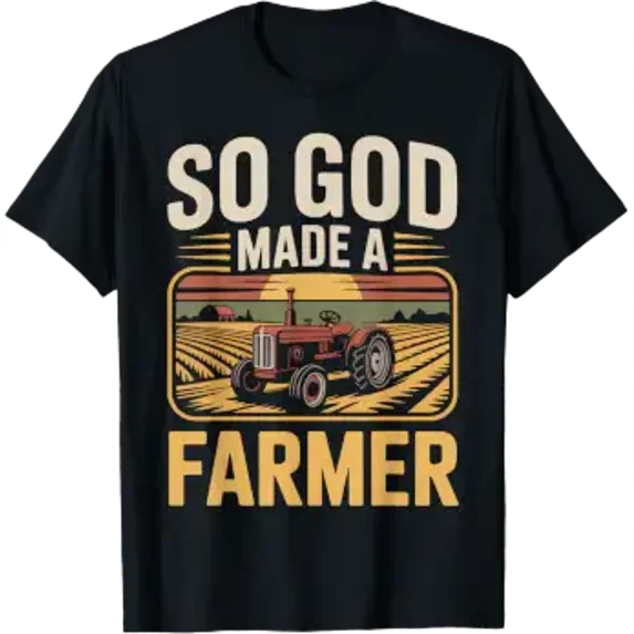 Farming Farmer Tractor So God Made A Career Gift Professional ...