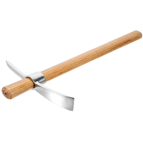 Farming Hoe Double Head Long Handle Azadon Garden Tiller Tool Trenching Tools Gardening