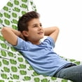 thumbnail image 1 of Farming Lounger Chair Bag, Cabbage Lettuce Garden Fresh Salad Organic Healthy Eating Food Vegan Graphic, High Capacity Storage with Handle Container, Lounger Size, Fern Green White, by Ambesonne, 1 of 5
