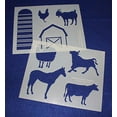 thumbnail image 1 of Farming Stencils Mylar 2 Pieces of 14 Mil 8" X 10" - Painting /Crafts/ Templates, 1 of 4