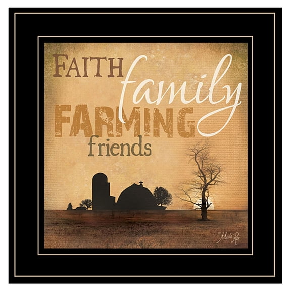 Farming by Marla Rae Framed Printed Wall Art Wood Multi-Color