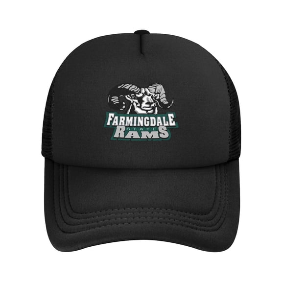 Farmingdale State College Solid Color Lightweight Adult Mesh Baseball Cap
