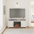 thumbnail image 1 of Farmington Electric Fireplace TV Console for TVs up to 60", Ivory Oak, 1 of 9