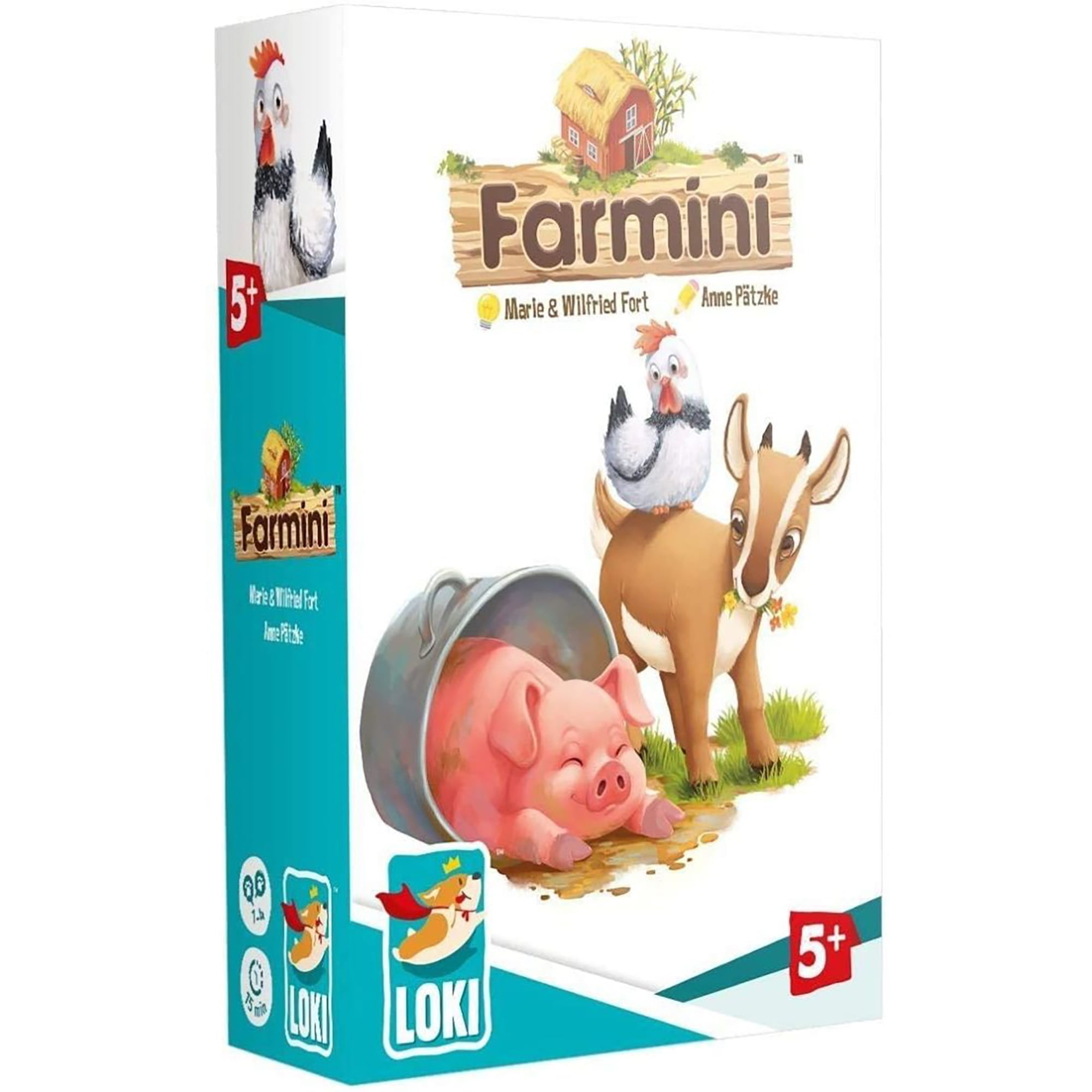 Farmini - LOKI Childrens Card Game, Ages 5+, 1-4 Players, 15 Min