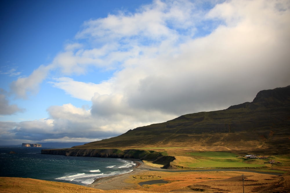 Farmland Along Highway 745 Northern Iceland Canvas Art - Robert Postma Design Pics (17 x 11)