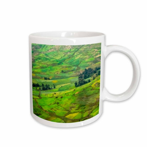 3drose, Farmland in Simien Mountain, Ethiopia, 11oz Mug