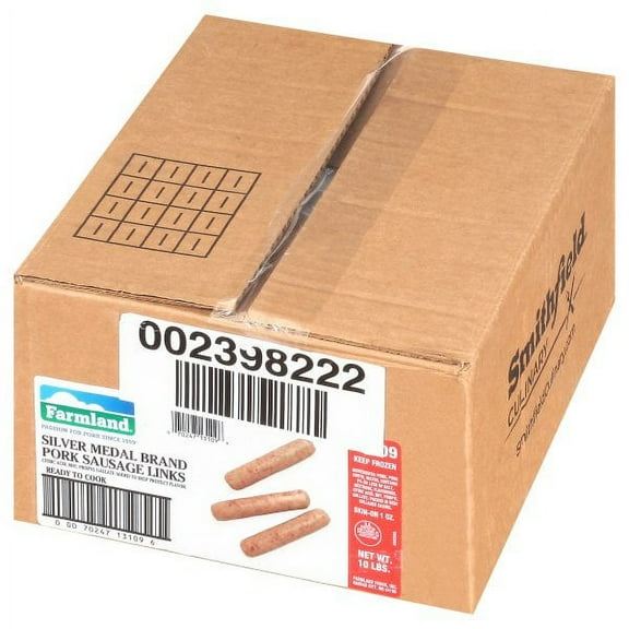Farmland Silver Medal 58 Percent Lean Smoked Pork Sausage Link, 1 Ounce - 1 each.