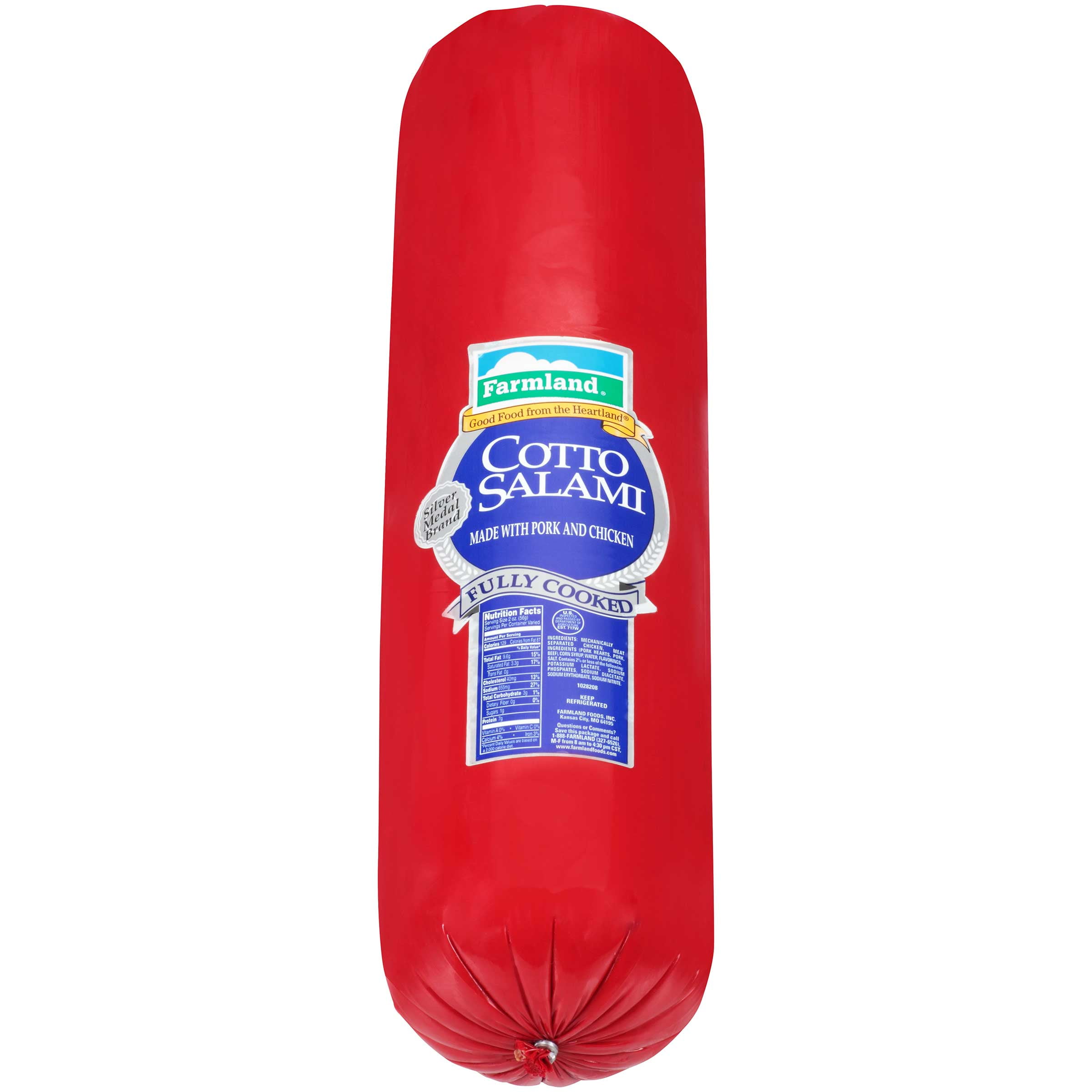 Farmland Silver Medal Smoked Cotto Salami, 10 Pound 1 each