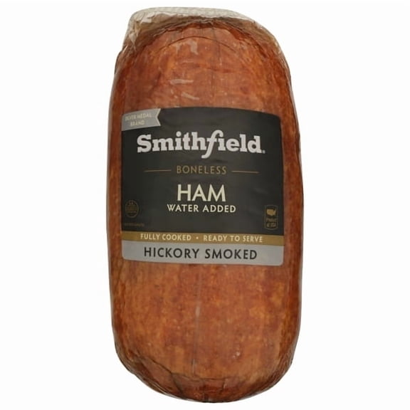 Farmland Water Added Boneless Smoked Ham, 10/14 Piece -- 2 per case.