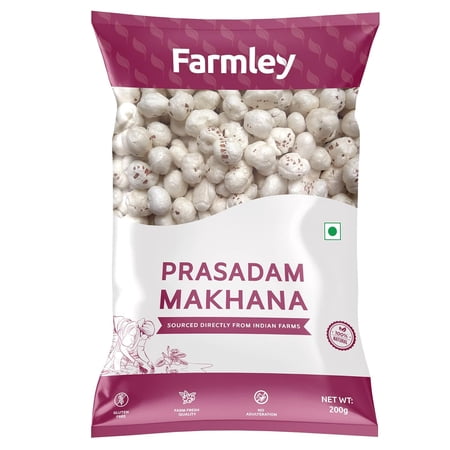 Farmley Uncooked Phool Makhana Gluten Free | Raw Foxnuts 200g