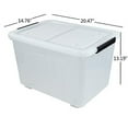thumbnail image 1 of Farmoon 50 Quart Clear Storage Bin, Large Plastic Stackable Box with Lid, 4 Packs, 1 of 7