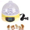 thumbnail image 1 of Farms Nurture Right Incubator | Egg Incubator for Hatching Chicks | Poultry Hatcher Machine with Humidity Display for Hatching Chickens Quail Duck Goose Turkey  |  Yellow,  7 Eggs, 1 of 12