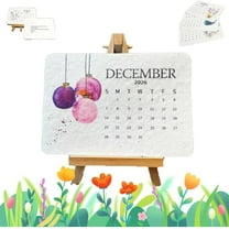 Farms Seed Calendars 2026, Nature Plantable Love Seed Calendars, Month Seeds Paper Planner with Wildflower & Fruit, For Home or Office Desk Decor, Gardening & Gifting