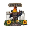 thumbnail image 1 of Farmyard Spicy Chicken Rooster Chicks Salt & Pepper Shaker - Country Farmhouse Kitchen Table Condiment Holder - Dispenser, 1 of 4