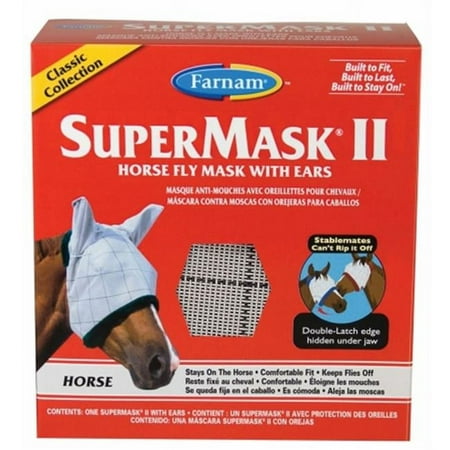Farnam Companies Inc 100504652 Supermask 2 Classic With Ears Horse - Fly & Insect Control / Fly Masks - Equine Fly Control
