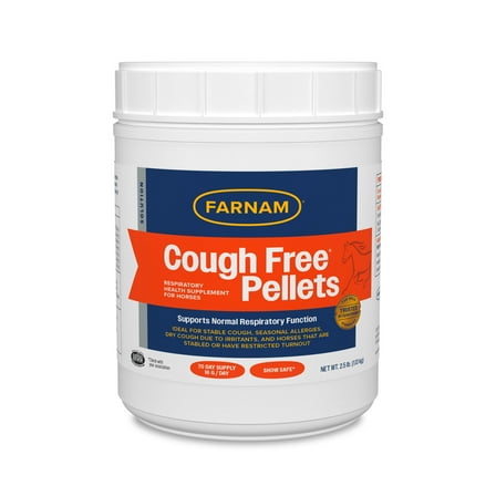 Farnam Cough Free Pellets Respiratory Health Supplement for Horses 2.5 pounds
