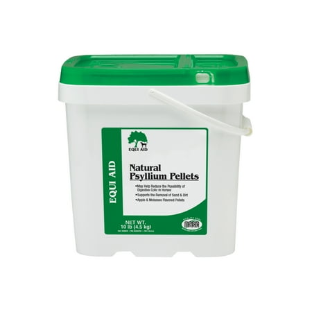 Farnam Equi Aid Natural Psyllium Fiber Pellets for Horses, 10 Pounds