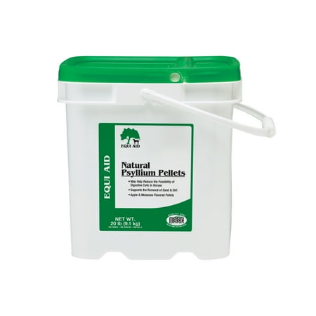 Farnam Equi Aid Natural Psyllium Fiber Pellets for Horses, 20 lbs