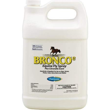 Farnam Equine Fly Spray Repellent With Citronella Scent - For Horses, Dogs - 1 Gallon Refill — Residential Use, Standard Application