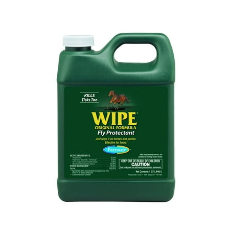 Farnam Wipe Fly Protectant Original Formula Spray - Insect Repellent - 32 Oz — Residential Use, Standard Application