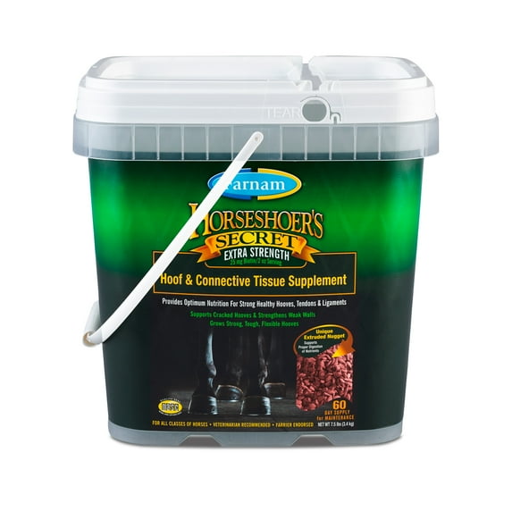 Farnam Horseshoer’s Secret Extra Strength Hoof & Connective Tissue Supplement, 60 Day Supply 7.5 lbs