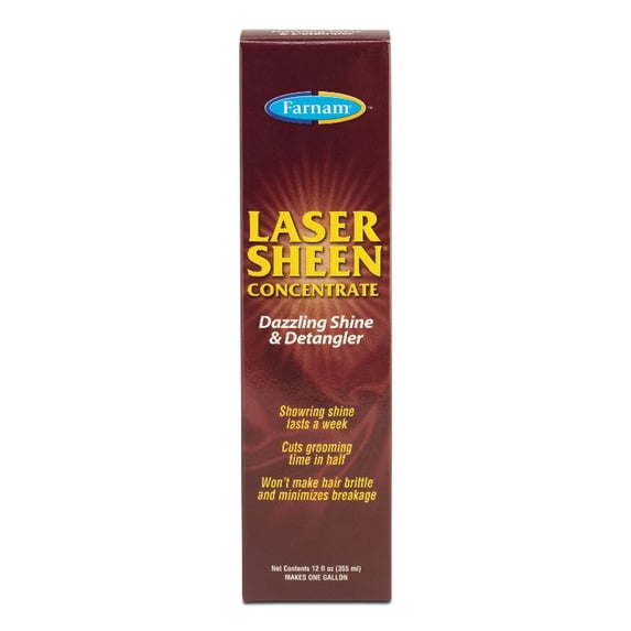 Farnam Laser Sheen Dazzling Shine & Detangler Concentrate 12 fluid ounces